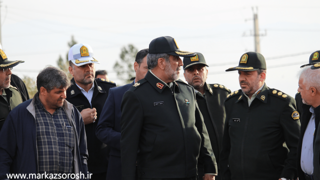 رئیس پلیس محترم تهران بزرگ سردار محمدیان در مرکز سروش بازدید سردار محمدیان از مرکز سروش